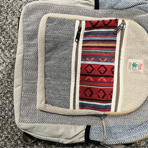 Hemp- Cotton backpack. - Picture 8 of 9